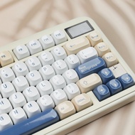 Soymilk Keycaps Imitation Ceramic Keycaps MOA Profile DYE-SUB Smooth Glazed PBT Material Custom Keyc