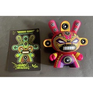 2011 Kidrobot Dunny Vinyl Art Toy - Azteca II - Pink Mini God - Marka27