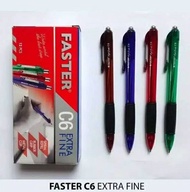 (12pc) Pen Faster C6 / Bolpen / Pen Faster Cetek 0.7mm