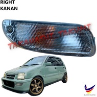 Perodua Kancil 1997 Petak Saloma Front Right Kanan Driver Bumper Signal Albino White Lamp Light Lamp