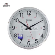 [100% Original] ORIENT Wall Clock QUARTZ OD146 SILVER Jam Dinding OD 146