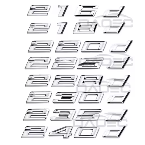 Car Trunk Words Logo Badge Emblem Decal Sticker For BMW 2 Series 216d 218d 220d 225d 228d 230d 235d 
