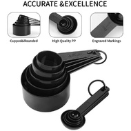 10-Piece Measuring Spoon Set Food Grade Plastic Clear Scale Easy To Use Bakery Equipment