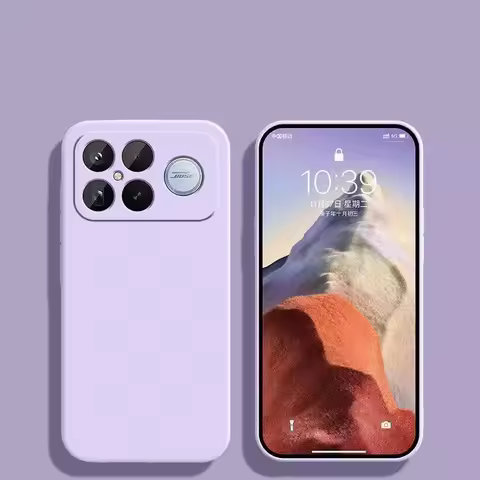 Luxury Case For Poco F8 Ultra Cover Poco F8 Ultra Fundas Coque Original Liquid Silicone Soft TPU Pho