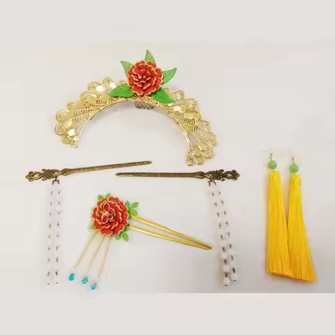 New fashion Anime Yona Handmade copper Cosplay Hairpin Hair Clip Hairpieces Costume Accessory Cospla