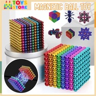 5mm 216PCS Colorful Magnetic Balls Toys Early Education Decompression Magnet Bat For PuzzleToys