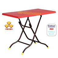 3V Plastic Rectangular Folding Table 2x3 / Study Table / Restaurant Furniture / Meja Lipat / Hawker Table