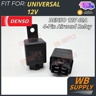 UNIVERSAL DENSO JAPAN 4-Pin Aircond / Fan Fuse Relay (12V 40A) –PROTON PERODUA HONDA TOYOTA NISSAN S
