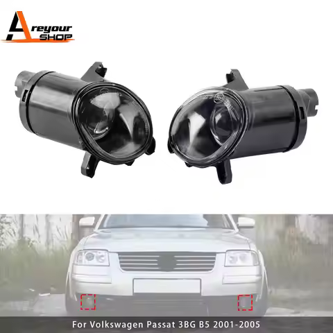Pair Front Bumper Driving Fog Light Lamps for Volkswagen PASSAT 3BG B5 2001 2002 2003 2004 2005