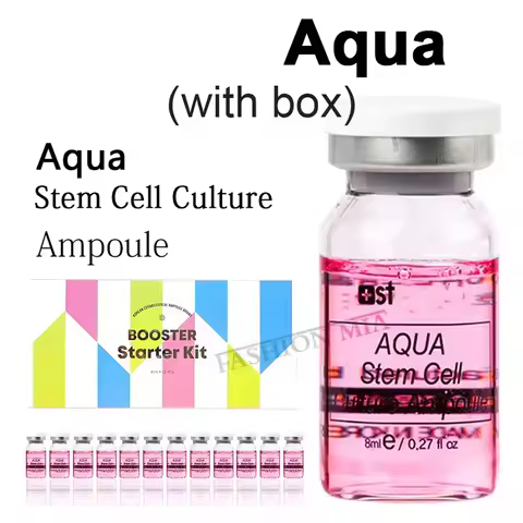 Korea 8ml Pink Glow Aqua Stem Cell Skin booster Kit Hyaluronic Acid Facial Collagen Rejuvenation Moi