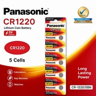 PANASONIC CR-1220 LITHIUM COIN BATTERY 5PCS