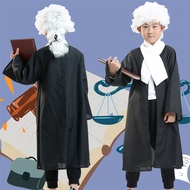 Halloween Children Lawyer Costume Performance Costume Children Professional Play Judge Costume Campu