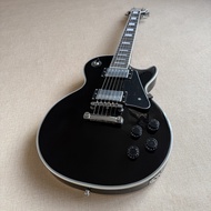 Gibson Les Paul Black Custom Electric Guitar Professional Guitar