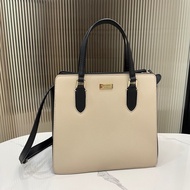 降價❗️Kate Spade NEW YORK托特包(杏黑拼接）手提包/肩背包