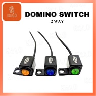 [HALO MOTOR] MOTORCYCLE DOMINO SWITCH 2 WAY COLORED