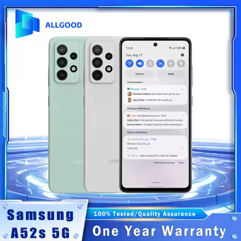 Samsung Galaxy A52s A528B/DS 5G 6.5 Inch 6GB 128GB 64MP Camera OIS Dual SIM NFC Snapdragon 778G Andr