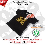 (1-10 YEARS) SLANK 1994 GOLD - BLACK - SLANKIDS T-SHIRT - CHILDREN'S CLOTHES - TAMPIASIH STORE