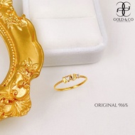 [Gold &amp; Co]New Budget Ring Emas 916 Cincin iloveu Batu Swarovski Trendy 2021 Ring (2C) 1.xx grams Gold 916 Emas Tulen