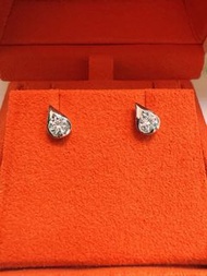 抵買！周大福Hearts on Fire 心形天然鑽石耳環 30.1分大全套