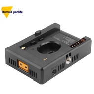 For NP-F Battery Charger Battery Adapter Plate with DC12V DC8V USB-A Output Cold Shoe Adapter 1/4 In