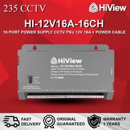 HIVIEW HI-12V16A-16CH 16 Port Power Supply Cctv PSU 12V 16A + Power Cable