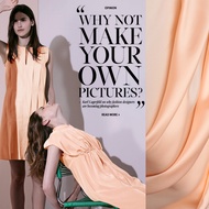 All Real Silk Plain Crepe Satin - Orange | 1.14m Wide | 89 Yuan/m