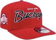 Adult Ohio State Buckeyes New Era Red Script A-Frame 9FIFTY Adjustable Snapback Hat- Men's