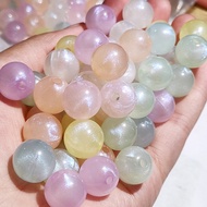 Puteri Duyung Baharu Warna Gula-gula Berkilauan Halus Manik Bulat DIY Manik-manik Aksesori Rambut Bu