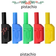 PISTACHIO Banana Plug, Black Red Stackable Banana Plug Connector, Safety 4MM Banana Plug Wire Solder