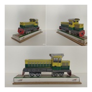 Papercraft Lokomotif BB 300 PJKA Hijau
