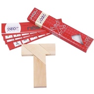 IQ Puzzle Block Puzzle T Word Puzzle Tangram Wooden Brain Teaser Puzzle Intellectual