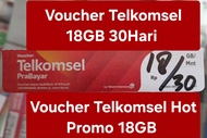 Voucher Kuota Telkomsel 18GB 30Hari || Telkomsel Hot Promo 18GB 30 Hari Jabar Jabodetabek Banten
