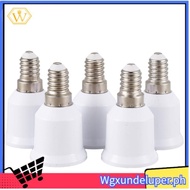 【W】5 pcs E14, E27 Adapter Base  LED Light Bulb Bulb Socket Converter, White