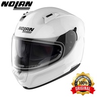 HELMET NOLAN N60 CLASSIC (005) METAL WHITE  100%ORIGINAL MADE IN ITALY HELMET NOLAN N60 METAL WHITE 
