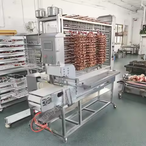 Barbeque Skewer Machine Automatic Meat Wearing String Machine Meat Skewers Grill Machine