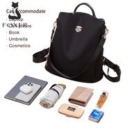 กระเป๋าเป้สะพายหลัง Foxer สำหรับผู้หญิงกระเป๋านักเรียนกระเป๋าเป้แฟชั่นผู้หญิงกระเป๋าสำนักงาน