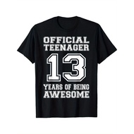 Official Teenager 13th Birthday 13 Year Old Boys Girls T-Shirt