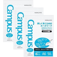 KOKUYO CAMPUS LOOSE LEAF, Dot ruled, A6 B 50 sheets, 3 sets, AMno-886BTX3