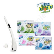 Easy Drop - Easy Drop 韓國製一次性自帶清潔劑馬桶清潔刷 : 1個 黑色清潔刷+ 1個自選味 -檸檬味(補充裝 12件) 套裝 全港唯一原廠進口商家 이지드롭 변기크리너