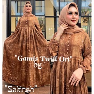 Twill motif dress Sakinah bg collection