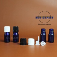 5ml glass bottle dropper filler capbiru 5ml essential oil bottle/