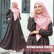 Gamis Wanita Kotak - Kotak Romiana Dress OriNaura