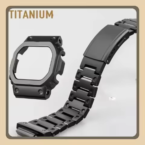 Black Titanium Watchbands and Bezel For DW5000 GM-W5610 GW5000 DW5035 Watch Set Watchband Bezel/Case