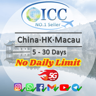ICC ChinaHK&Macau 3-30 Days Unlimited Data SIM Card|Good for Xinjiang|VPN ready|China Unicom Network