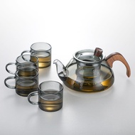 Teko Teh Kaca Tahan Panas | Glass Teapot with Infuser.