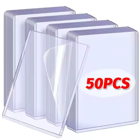 1/25/50Pcs Transparent Korean Kpop Card Sleeve with Protective Film Clear Card Holder Idol Photo Gam