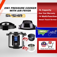 SINSHIRO 2IN1 Multifunction Pressure Cooker 气压锅 空气炸锅 Air Fryer Rice Cooker Non Stick Pot Periuk Elek