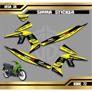 VEGA Stickers VEGA StripingZRs YAMAHA MotorcycleZRs Racing Variation Stickers 72 - 76