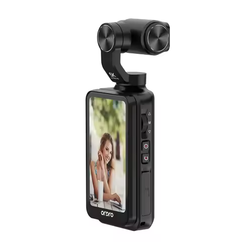 M5 Vlog Action Camera 5K 30fps/ 4K 60fps 3-Axis Anti-shake Digital Video Camcorder 180° Rotation Len