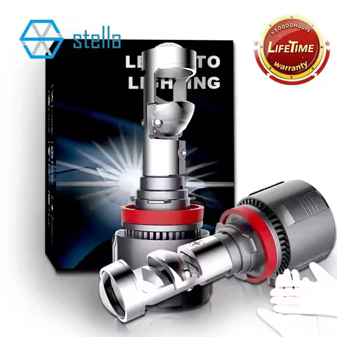Stella 2x H7 H11 LHD/RHD LED Headlight Mini Lens Projector 9005/9006 Auto Low Beam STG Canbus Bulb F